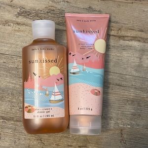 sunkissed body wash and body cream